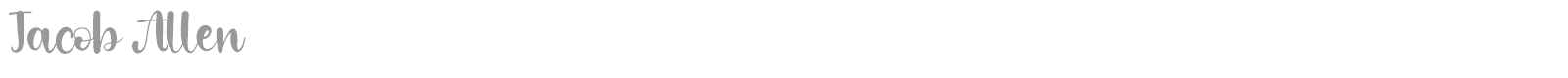 Jacob Allen font preview